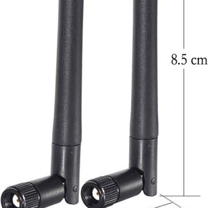 Dual Band WiFi 2.4GHz 5GHz 5.8GHz 3dBi MIMO RP-SMA Male Antenna (2-Pack) for WiF